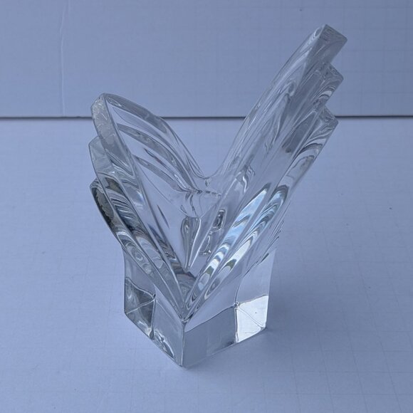 Vintage Art Deco Mikasa German Crystal Tulip 5.25" Candle Holder - Picture 3 of 14